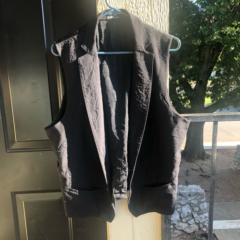 Express Black Men’s Vest — Size Large